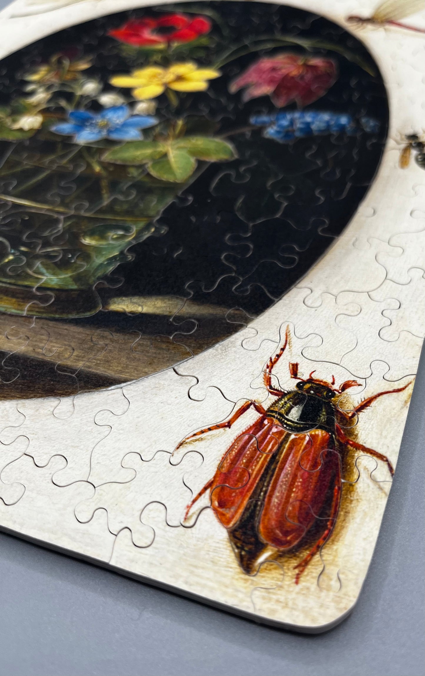 Still Life with Flowers Surrounded by Insects and a Snail